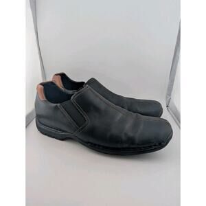 Cole Haan Mens Size 10.5 Black Leather Loafers Zeno Slip On Shoes 10.5M